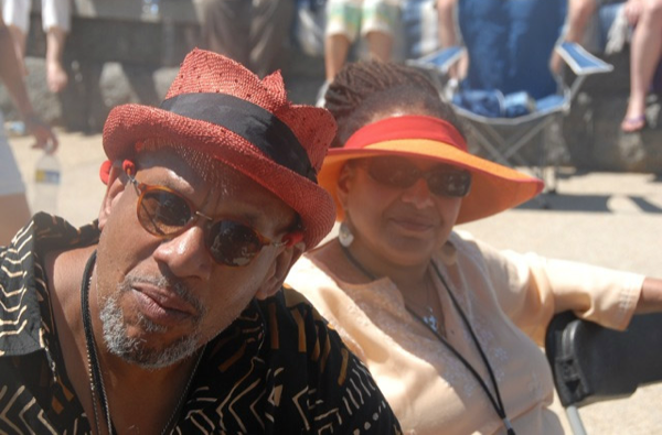 Suzan and Willard Jenkins at the DC Jazz Festival