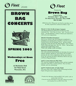 Brochure Spring 2003 Scheduled Events and Information