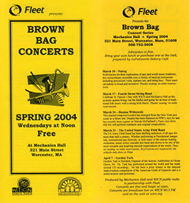 Brochure Spring 2004 Scheduled Events and Information