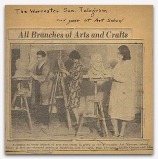 Clemente at Worcester Art Museum Class Visual arts were a real passion for Clemente who considered a career in art instead of music.