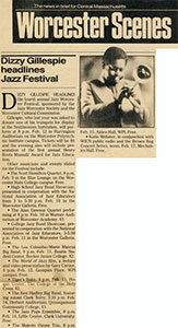 Dizzy Gillespie headlines Jazz Festival
