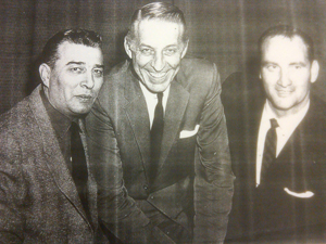 Left to right: Boots, Stan Kenton, Leo Curran