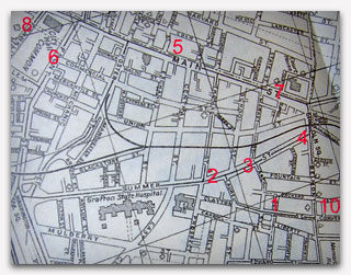 Worcester Jazz Venues Map  1933