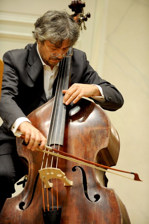 Angiolo Tarocchi playing bass