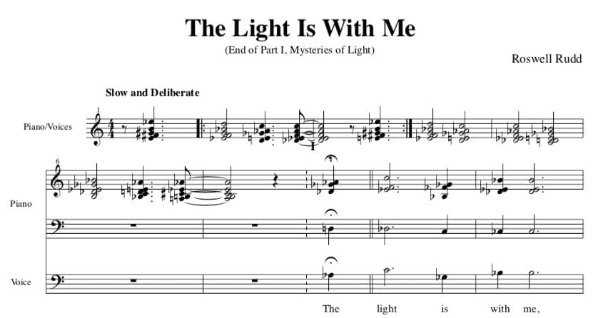 Jazz History Database Roswell Rudd Finale scores The Light is with Me