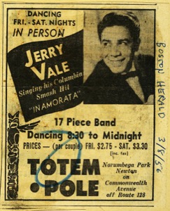 1956 Jerry Vale Poster