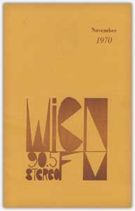 First WICN program guide (Cover)