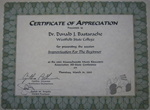 Westfield State College 2002 Appreciation