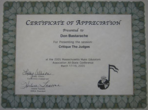 2005 Mass Music Educators Association