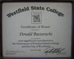 Westfield State College Award, 1994