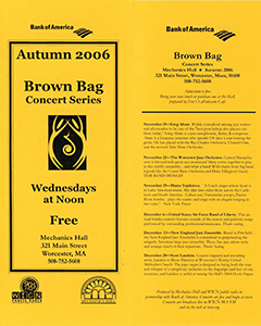 Brochure Autumn 2006 Scheduled Events and Information