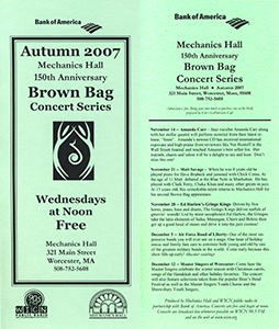 Brochure Autumn 2007 Scheduled Events and Information