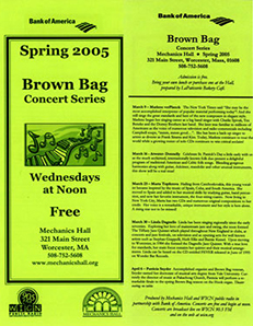 Brochure Spring 2005 Scheduled Events and Information