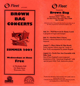 Brochure Summer 2002 Scheduled Events and Information