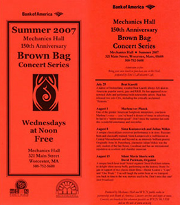 Brochure Summer 2007 Scheduled Events and Information