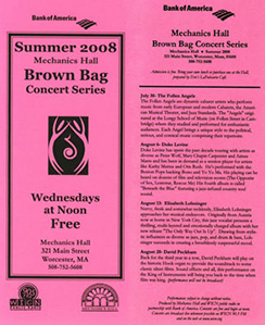 Brochure Summer 2008 Scheduled Events and Information