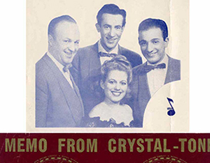 Crystaltone Recording Label for the Trio
