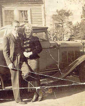 1935 with future wife, Elsie Alden