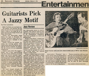 Guitarists Pick a Jazzy Motif Worcester Telegram February 1985