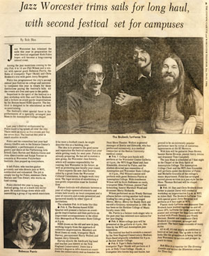 Jazz Worcester Trims Sails Telegram and Gazette January 1986
