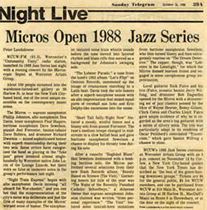 Micros Open 1988 Jazz Series