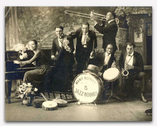 Mamie Moffitt and her Five Jazz Hounds First Jazz Group in Central MA