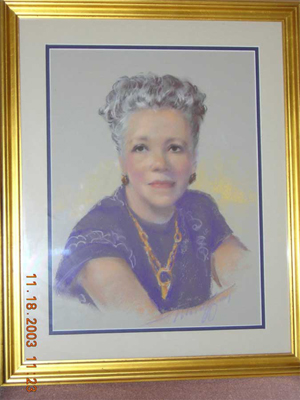 Painted Portrait of Mamie Moffitt