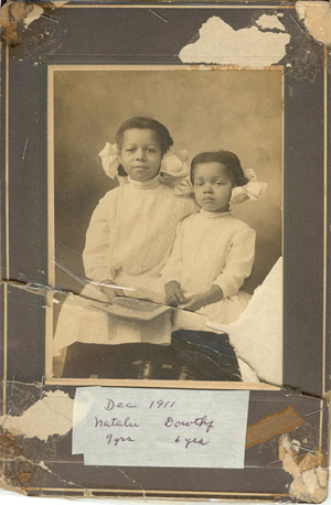 Two young daughters of Mamie and her husband