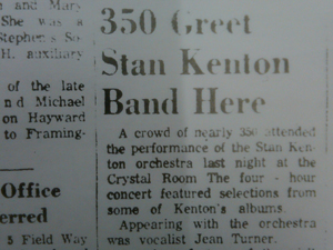 350 Greet Stan Kenton Band Here