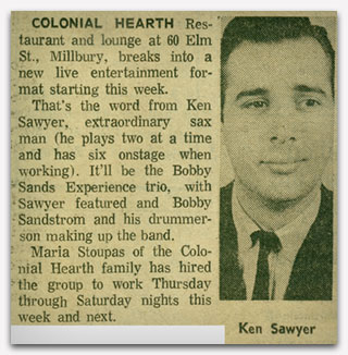Ken Sawyer with the Bobby Sands Experience At Colonial Hearth