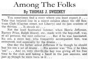 Amoung the Folks by Thomas J. Sweeney