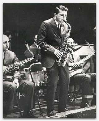 Jackie Stevens on alto sax