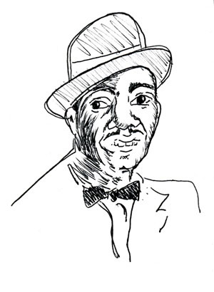 Sketch of bluesman