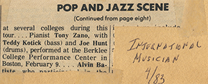 Pop and Jazz Scene