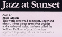 Jazz at Sunset - 1993