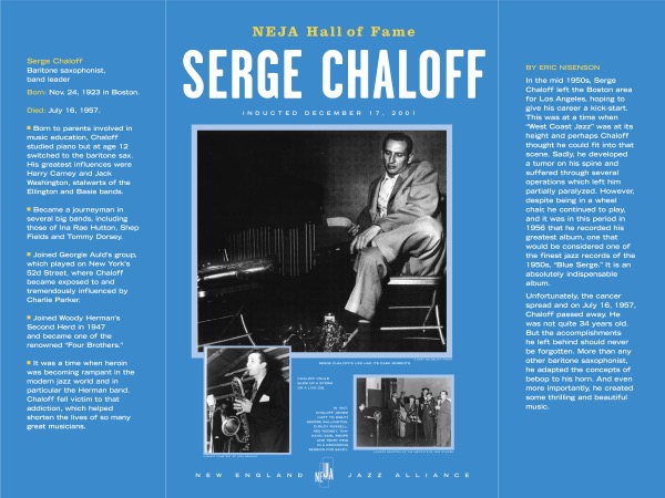 Serge Chaloff New England Jazz Hall of Fame Inductee